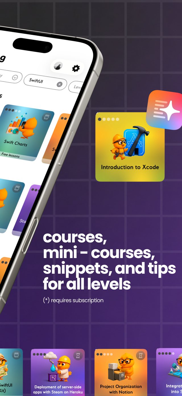 Courses, mini-courses, snippets and tips for all levels.