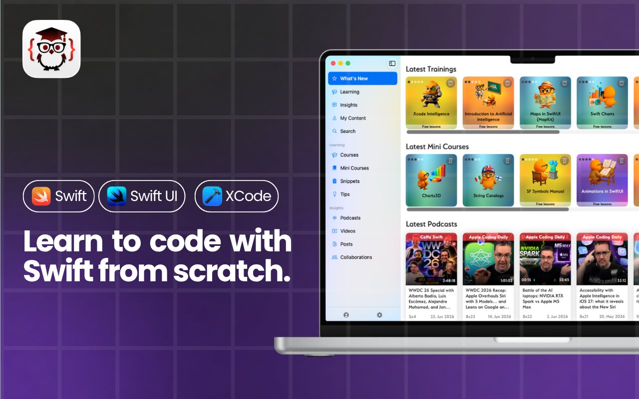 Be Native on a MacBook, with the sidebar and the training catalogue.