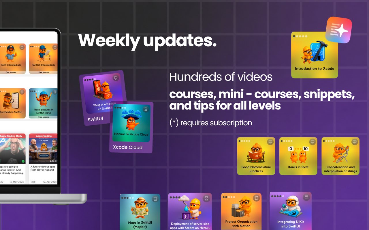 Weekly updates and hundreds of videos across the training catalogue.