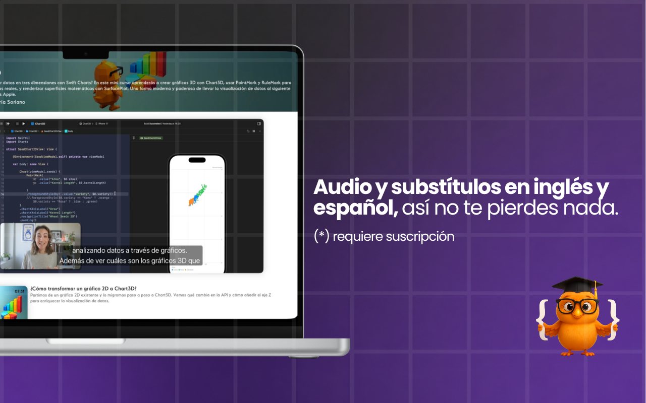 Pide a la IA que te explique el código, lee la transcripción y consulta el código fuente de cada video.